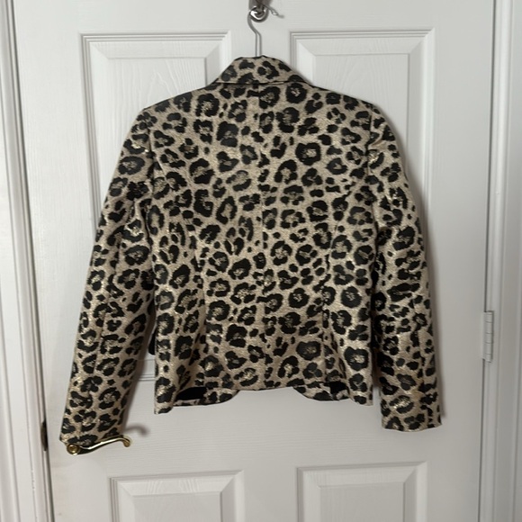 Leopard Print Women's blazer Boston proper sz2 - Picture 5 of 5